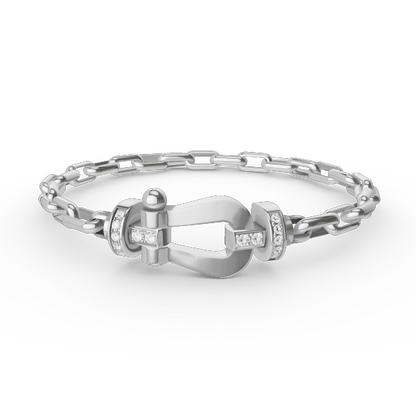 [Lumina]FORCE LARGE HORSESHOE CLASP  METAL BRACELET