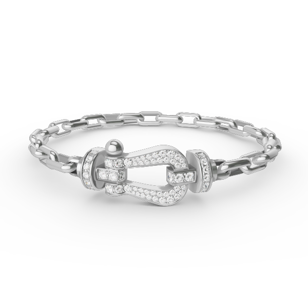 [Lumina]FORCE LARGE HORSESHOE CLASP  METAL BRACELET