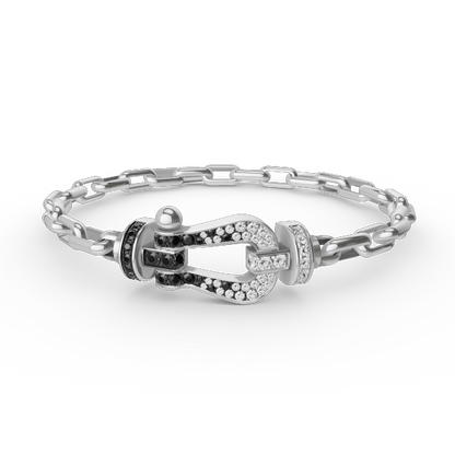 [Lumina]FORCE LARGE HORSESHOE CLASP  METAL BRACELET