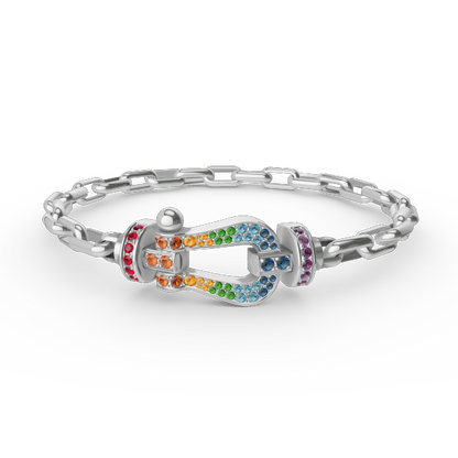 [Lumina]FORCE LARGE HORSESHOE CLASP  METAL BRACELET