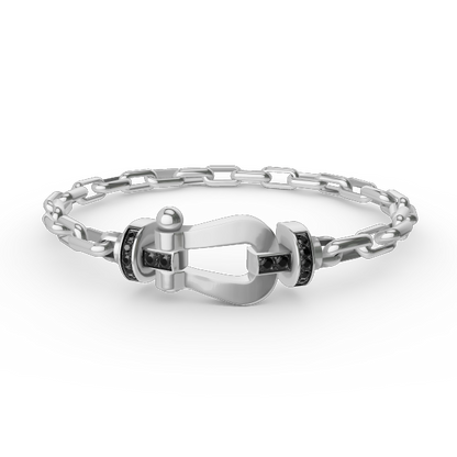 [Lumina]FORCE LARGE HORSESHOE CLASP  METAL BRACELET