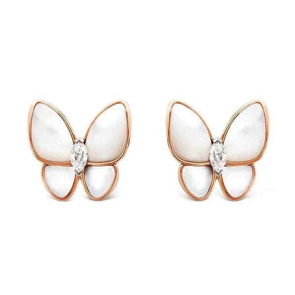 [Lumina]BUTTERFLY MOP DIAMOND EARRINGS