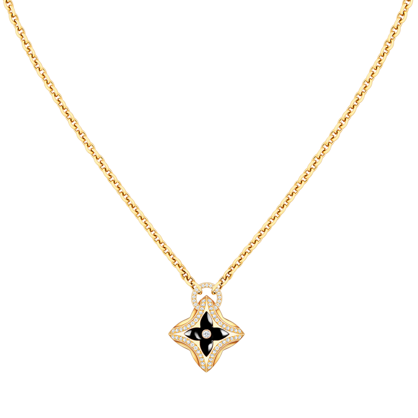 [Lumina]STAR PEDANT PINK GOLD DIAMOND NECKLACE