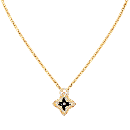[Lumina]STAR PEDANT PINK GOLD DIAMOND NECKLACE