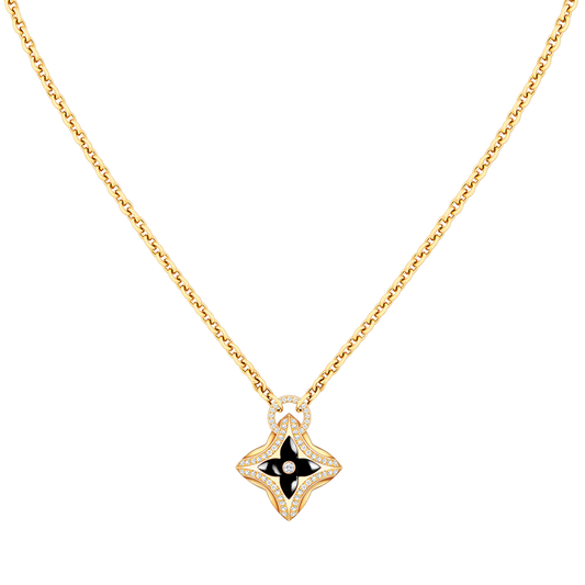 [Lumina]STAR PEDANT PINK GOLD DIAMOND NECKLACE