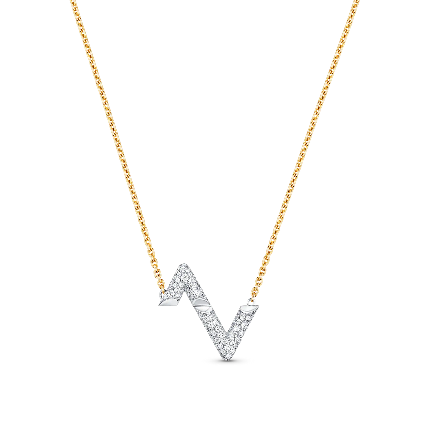 [Lumina]VOLT SILVER DIAMOND PEDANT NECKLACE
