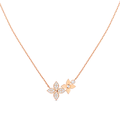 [Lumina]STAR BLOSSOM NECKLACE PINK GOLD DIAMONDS