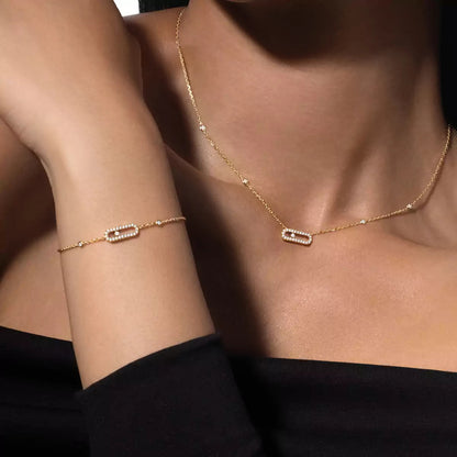 [Lumina]Diamond Necklace Move Uno