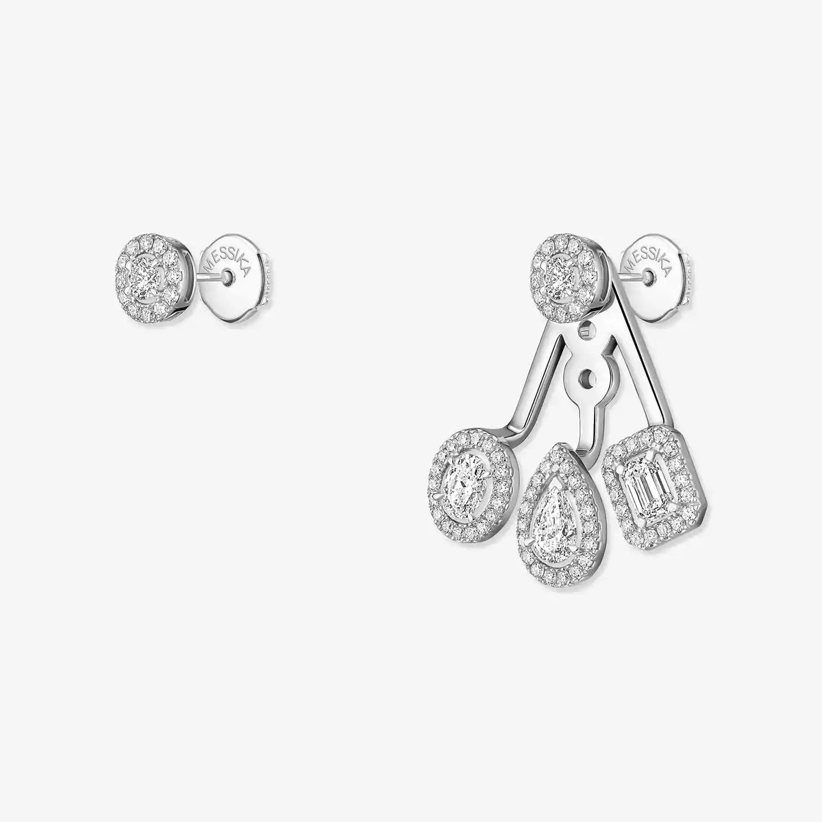 [Lumina] My Twin Trio  Diamond Earrings