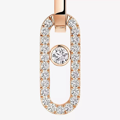 [Lumina]Move Link Diamond Earrings
