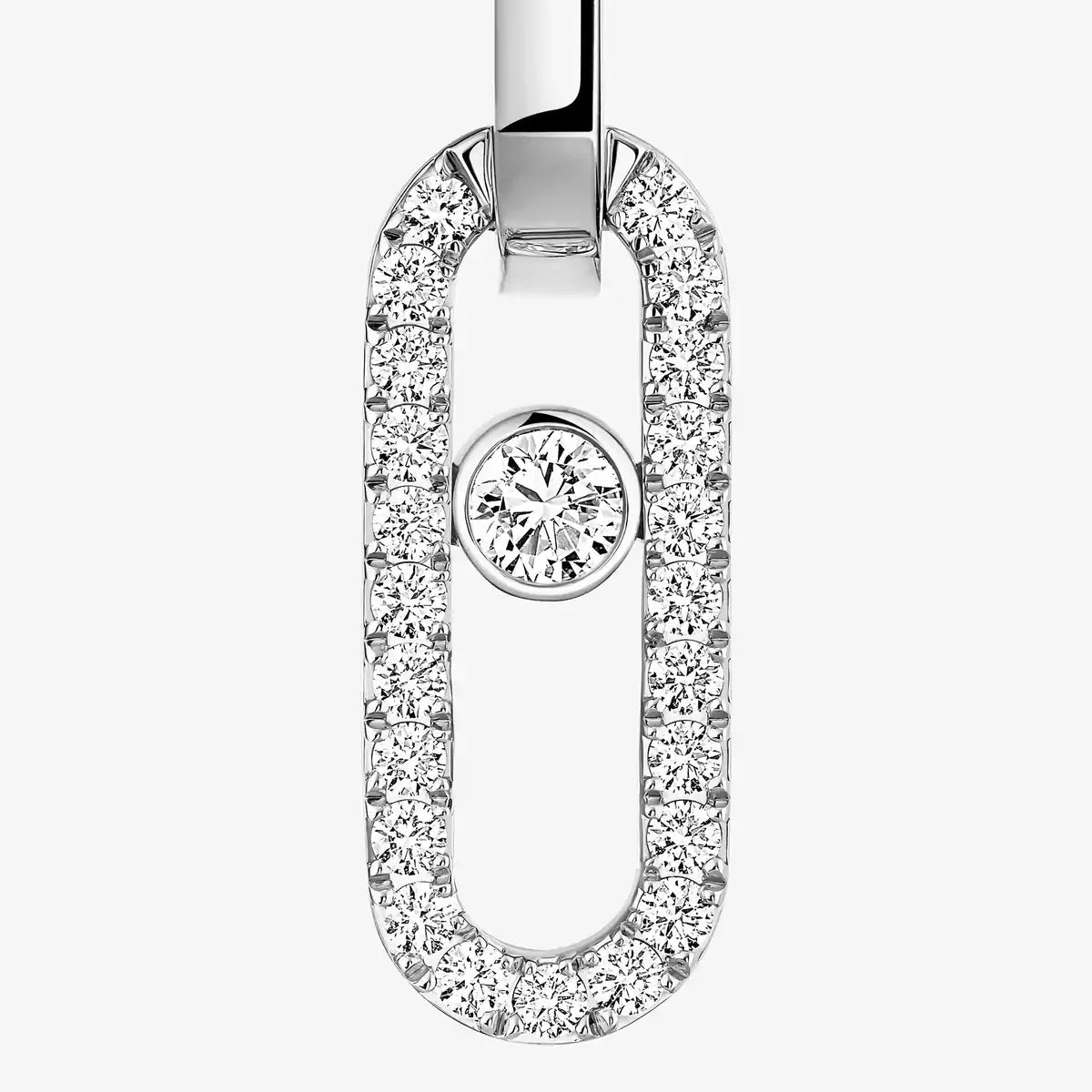 [Lumina]Move Link Diamond Earrings