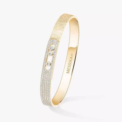 [Lumina]Move Noa Ciselé half pavé bangle