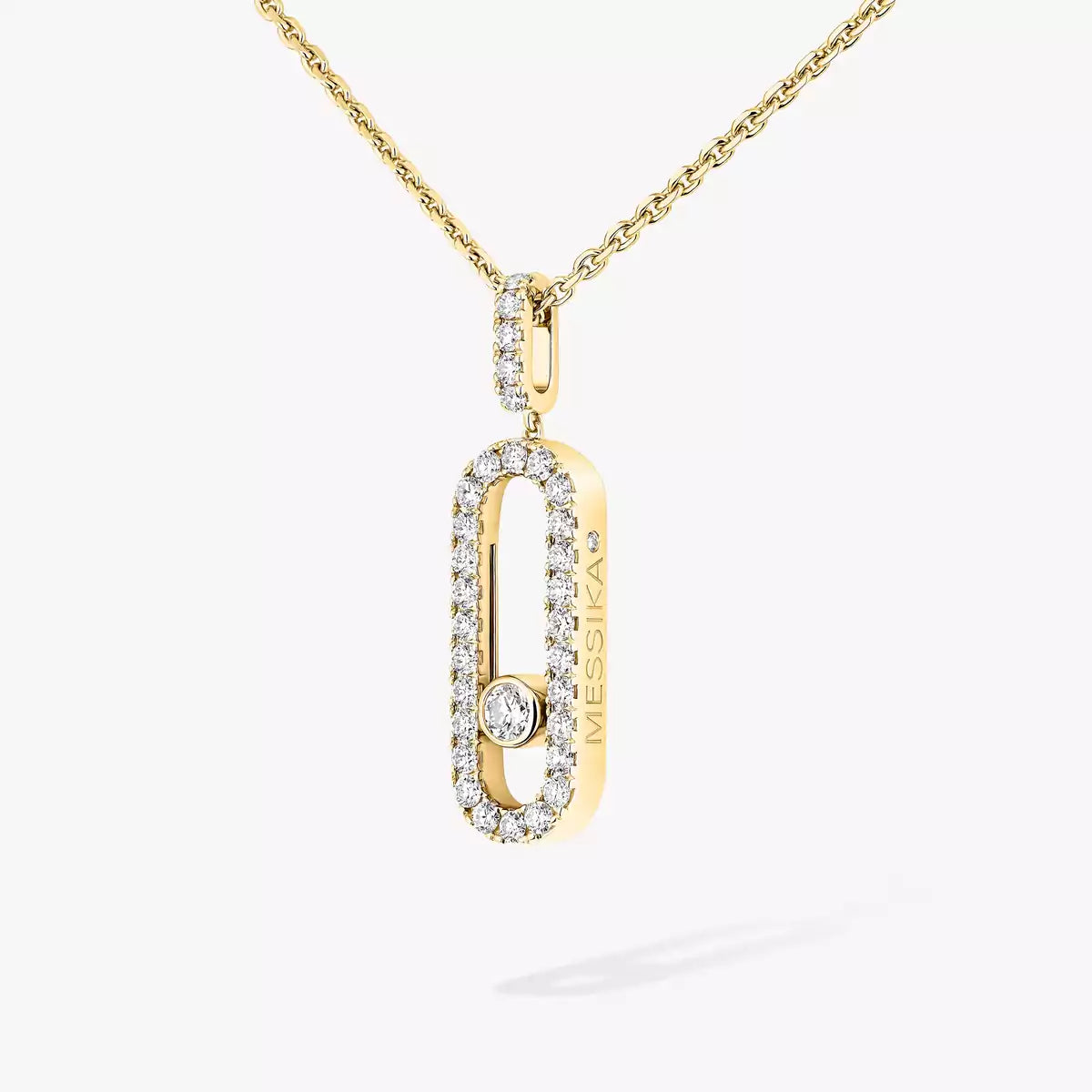 [Lumina]Move Uno Diamond Necklace in Rose Gold