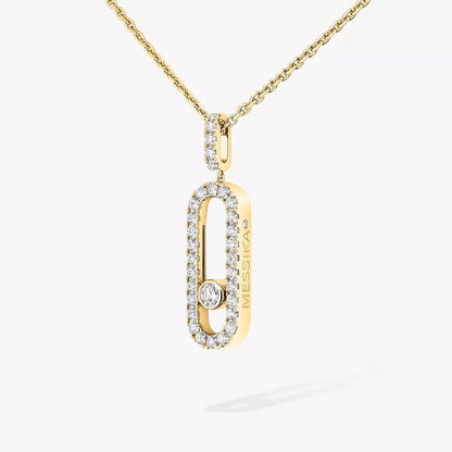 [Lumina]Move Uno Diamond Necklace in Rose Gold