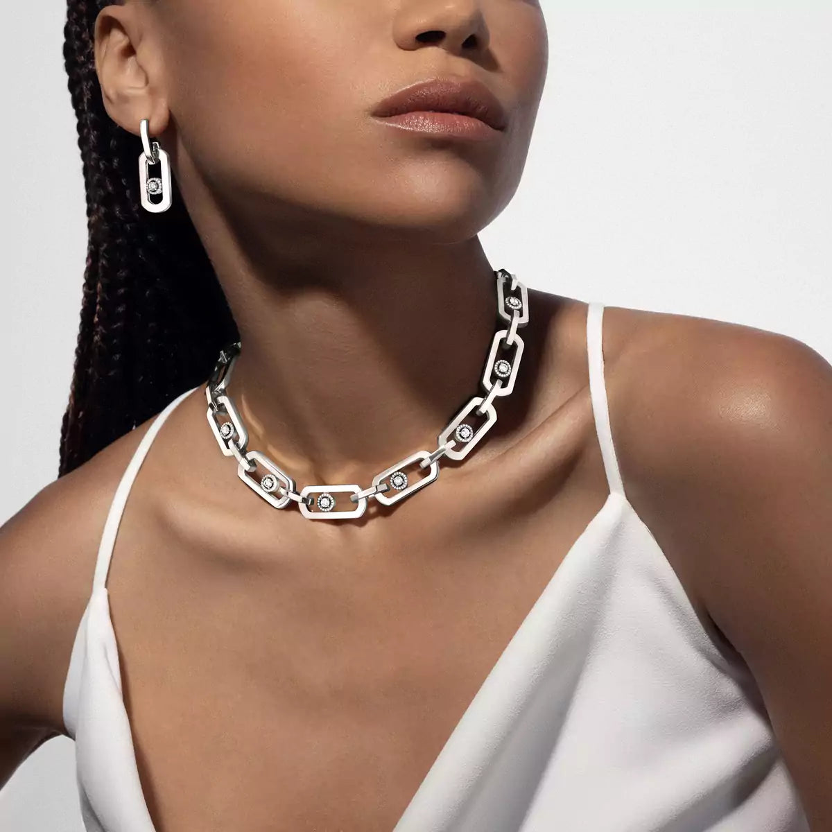 [Lumina]So Move XL Diamond Pendant Earrings