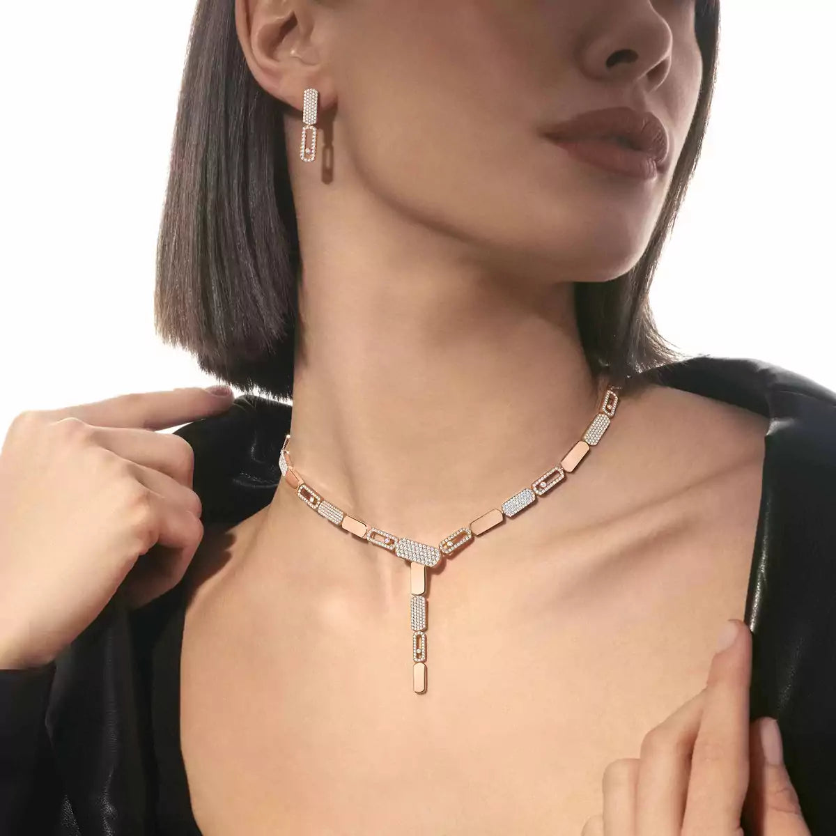 [Lumina]Imperial Move SM Diamond Earrings