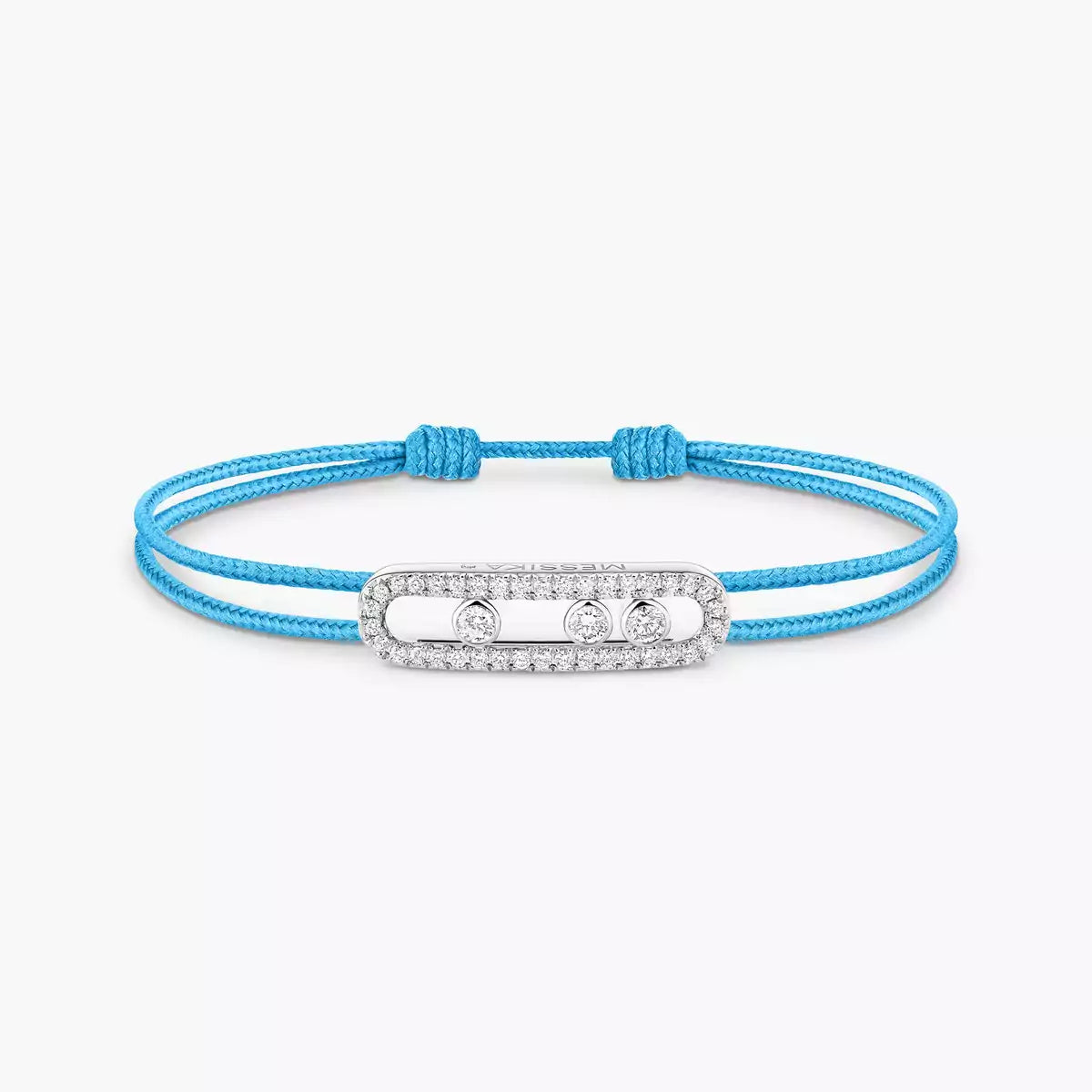 [Lumina]Messika Care(s) pink cord pavé bracelet