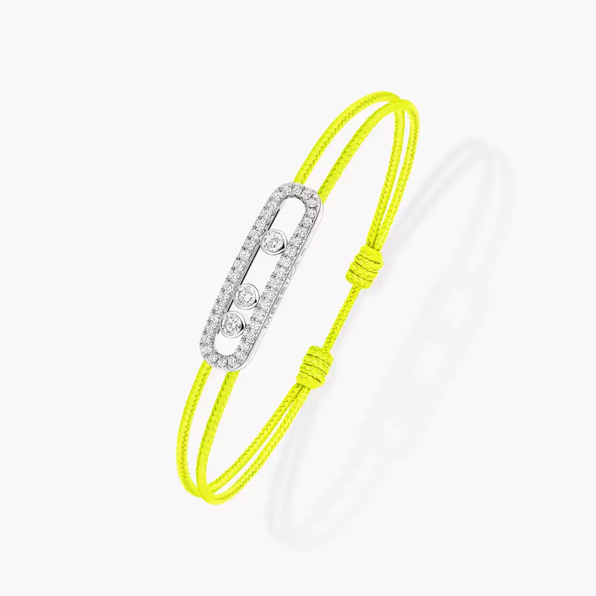[Lumina]Messika Care(s) pink cord pavé bracelet