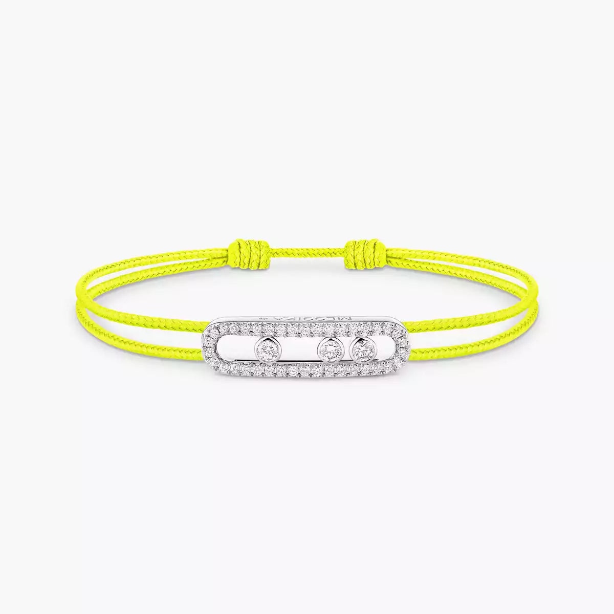 [Lumina]Messika Care(s) pink cord pavé bracelet