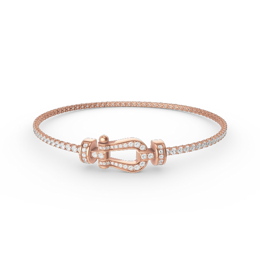 [Lumina]FORCE  HORSESHOE  DIAMOND TENNIS BRACELET