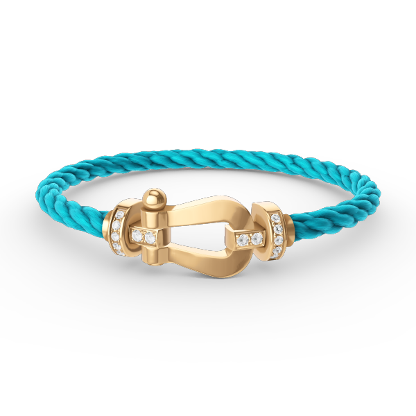 [Lumina]FORCE LARGE HORSESHOE HALF DIAMOND BRACELET GOLD
