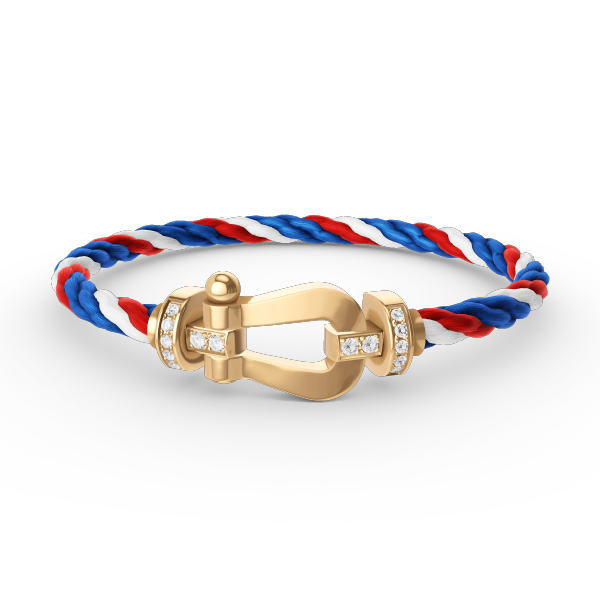 [Lumina]FORCE LARGE HORSESHOE HALF DIAMOND BRACELET GOLD