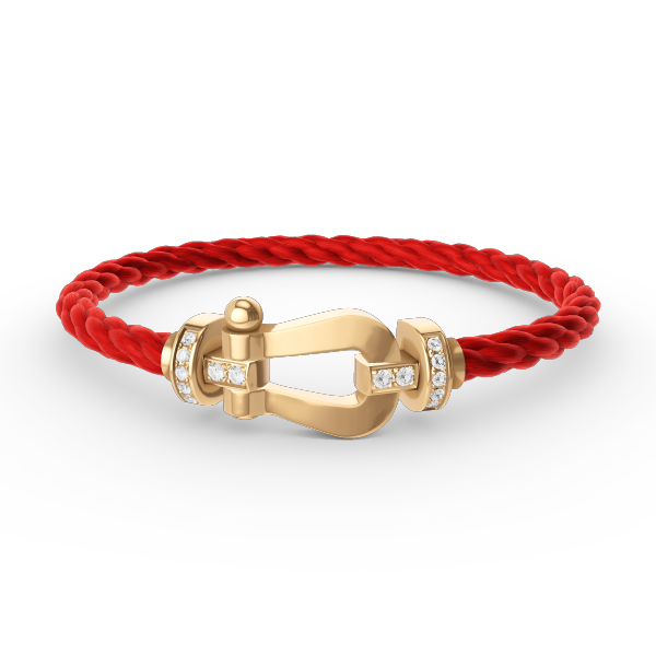[Lumina]FORCE LARGE HORSESHOE HALF DIAMOND BRACELET GOLD