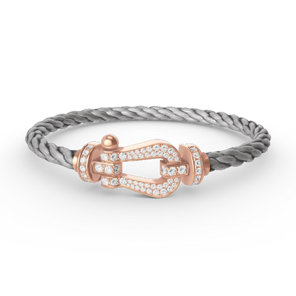 [Lumina]FORCE LARGE HORSESHOE FULL DIAMOND BRACELET Lumina GOLD