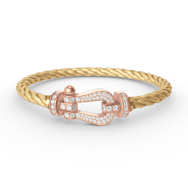 [Lumina]FORCE LARGE HORSESHOE FULL DIAMOND BRACELET Lumina GOLD