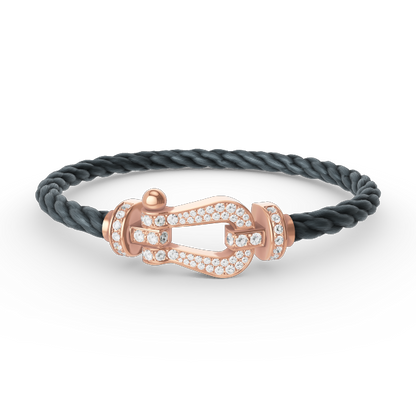 [Lumina]FORCE LARGE HORSESHOE FULL DIAMOND BRACELET Lumina GOLD