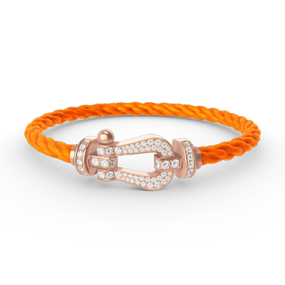 [Lumina]FORCE LARGE HORSESHOE FULL DIAMOND BRACELET Lumina GOLD