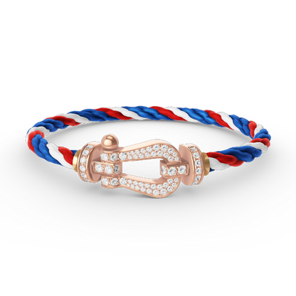 [Lumina]FORCE LARGE HORSESHOE FULL DIAMOND BRACELET Lumina GOLD