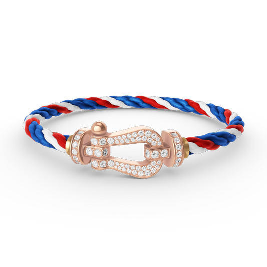 [Lumina]FORCE LARGE HORSESHOE FULL DIAMOND BRACELET Lumina GOLD