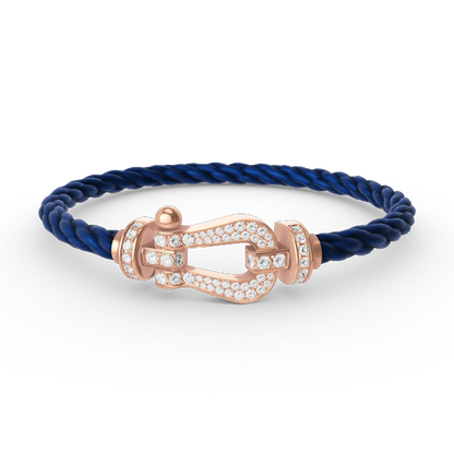 [Lumina]FORCE LARGE HORSESHOE FULL DIAMOND BRACELET Lumina GOLD