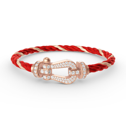 [Lumina]FORCE LARGE HORSESHOE FULL DIAMOND BRACELET Lumina GOLD