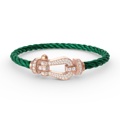 [Lumina]FORCE LARGE HORSESHOE FULL DIAMOND BRACELET Lumina GOLD