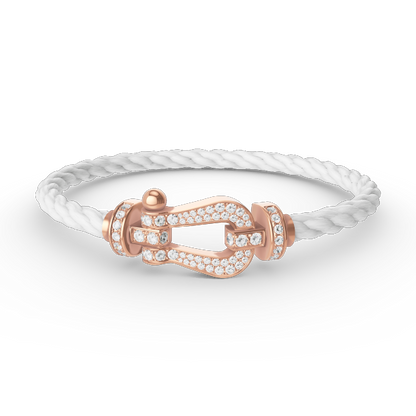 [Lumina]FORCE LARGE HORSESHOE FULL DIAMOND BRACELET Lumina GOLD