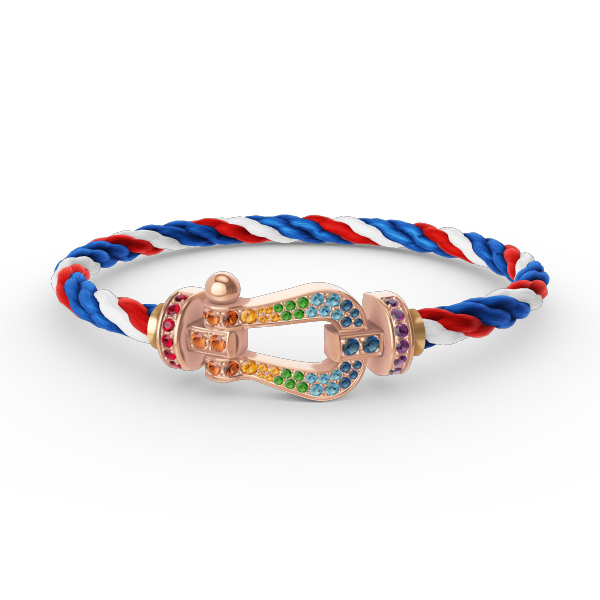 [Lumina]FORCE LARGE HORSESHOE  COLORED DIAMOND BRACELET Lumina GOLD