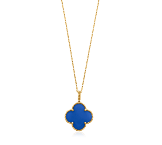 [Lumina]CLOVER 25MM NECKLACE TURQUOISE Lumina GOLD