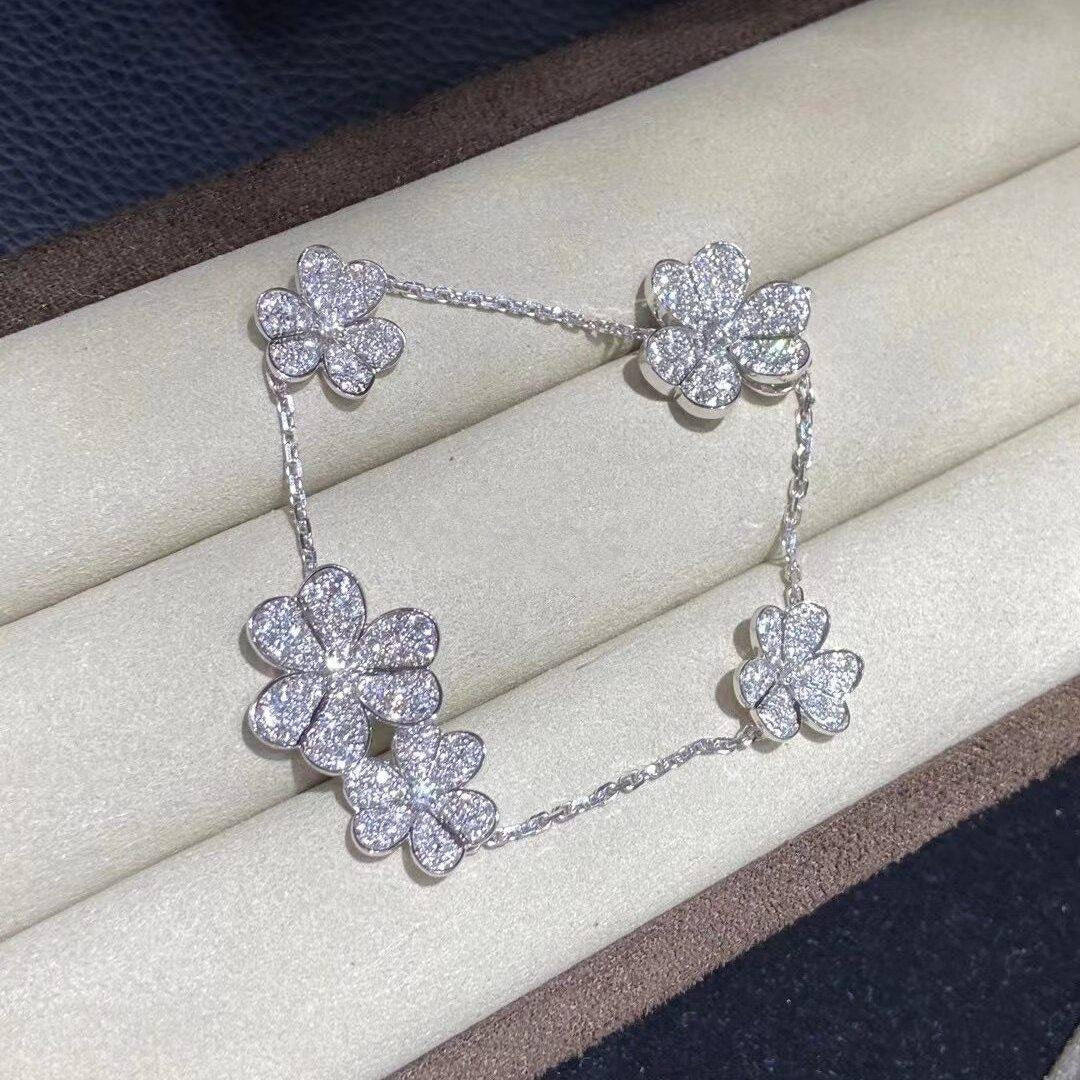 [Lumina]FRIVOLE SILVER 5 FLOWERS BRACELET
