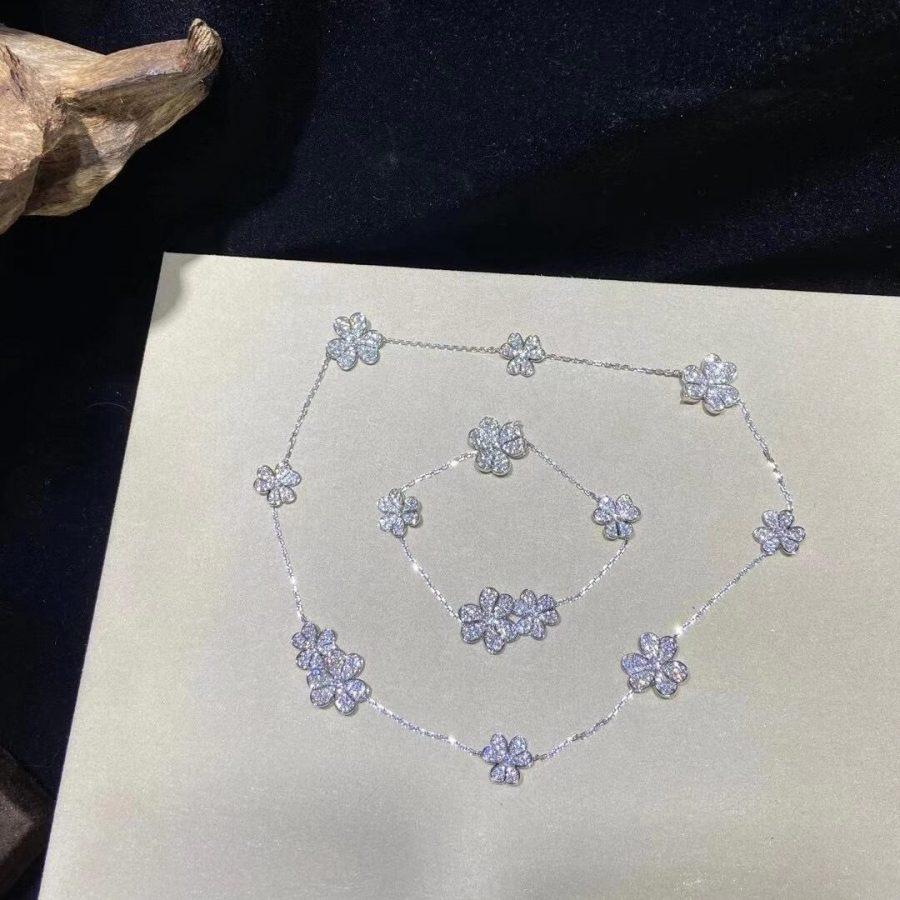 [Lumina]FRIVOLE SILVER 5 FLOWERS BRACELET