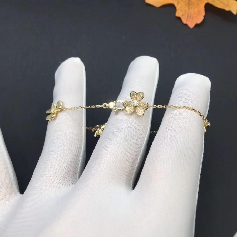 [Lumina]FRIVOLE GOLD 5 FLOWERS BRACELET