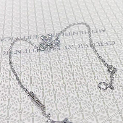 [Lumina]FRIVOLE SILVER FLOWER DIAMOND BRACELET