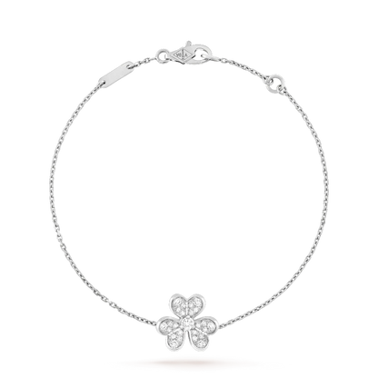 [Lumina]FRIVOLE SILVER FLOWER DIAMOND BRACELET