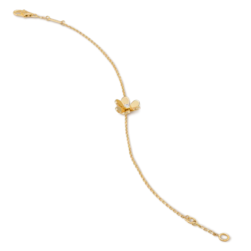 [Lumina]FRIVOLE GOLD FLOWER PINK MALACHITE BRACELET