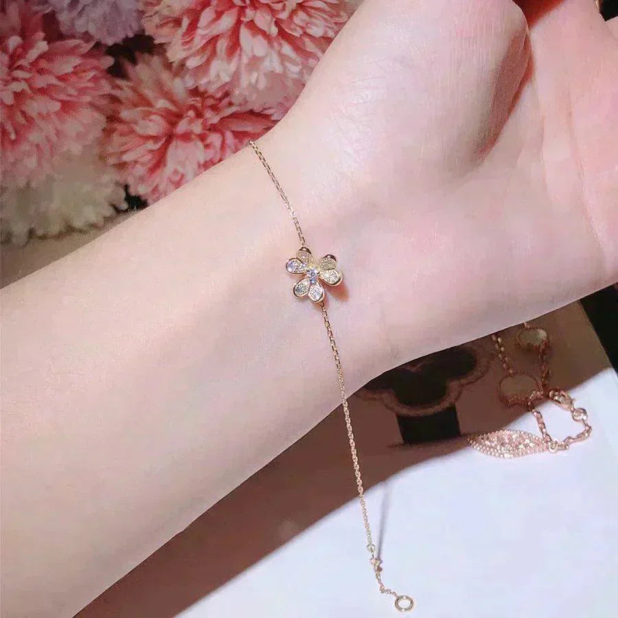 [Lumina]FRIVOLE GOLD FLOWER DIAMOND BRACELET