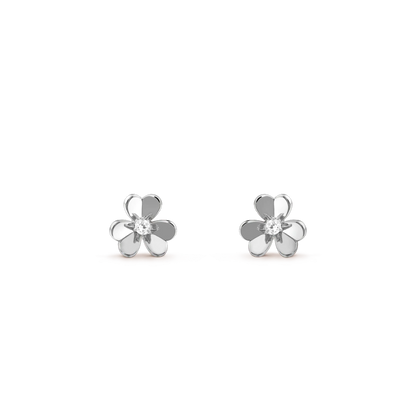 [Lumina]FRIVOLE MINI SILVER FLOWER EARRINGS