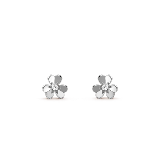 [Lumina]FRIVOLE MINI SILVER FLOWER EARRINGS