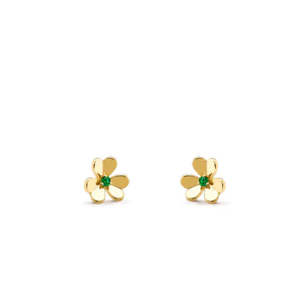 [Lumina]FRIVOLE  FLOWER MALACHITE EARRINGS