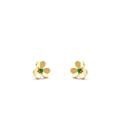 [Lumina]FRIVOLE  FLOWER MALACHITE EARRINGS
